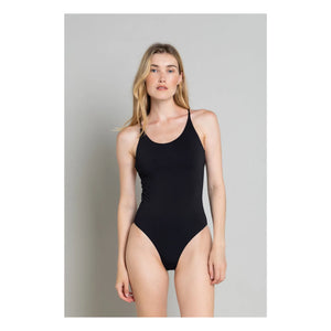 Smallable Woman - Amy 1-Piece Cross Back Swimsuit | Black
