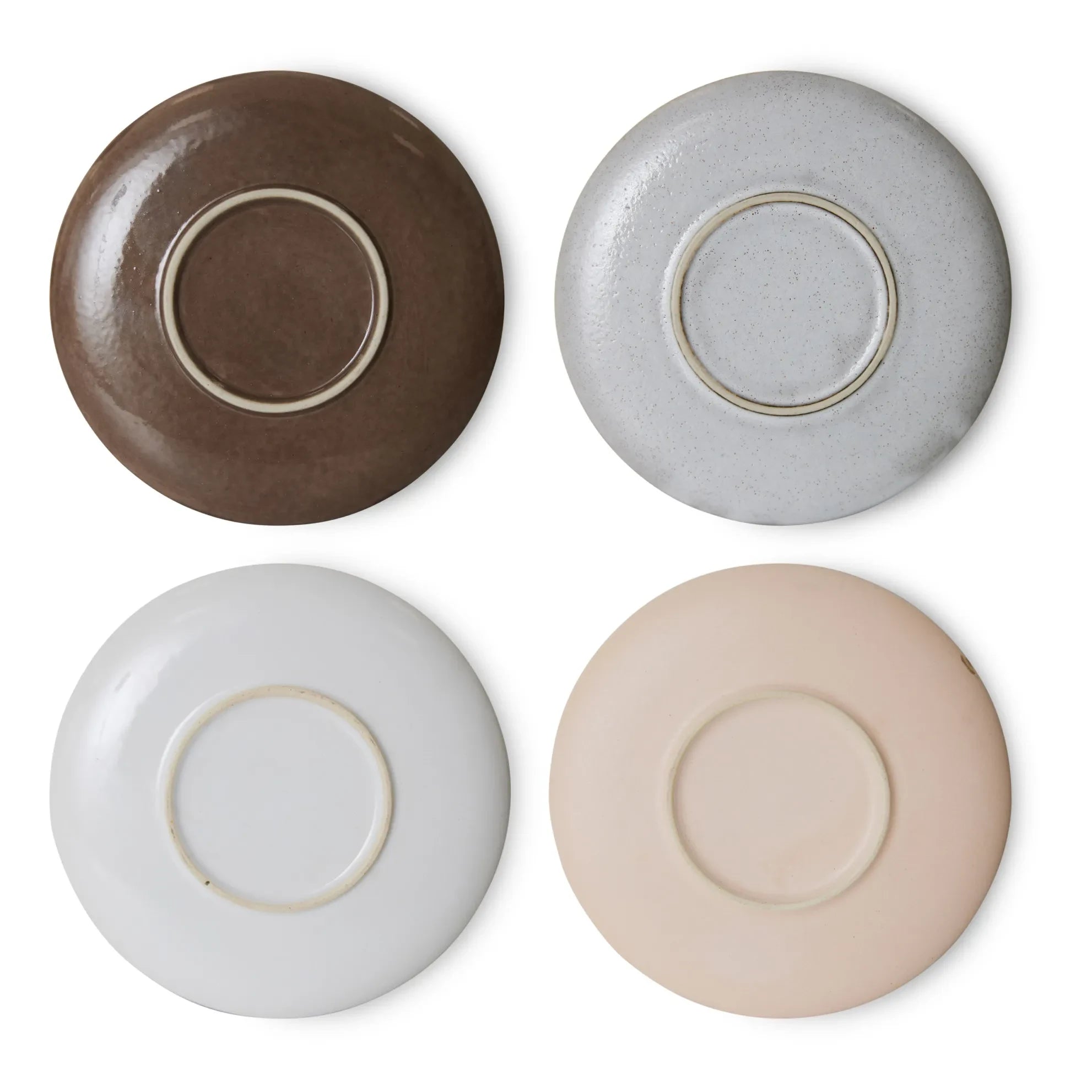 HKliving - 70's Plates - 4-Piece Set