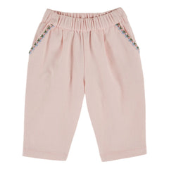 Emile et Ida - Embroidered Pocket Pants | Pink
