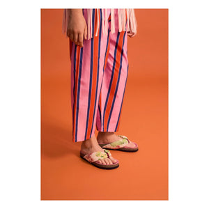 Maison Mangostan - Striped Pants | Pink