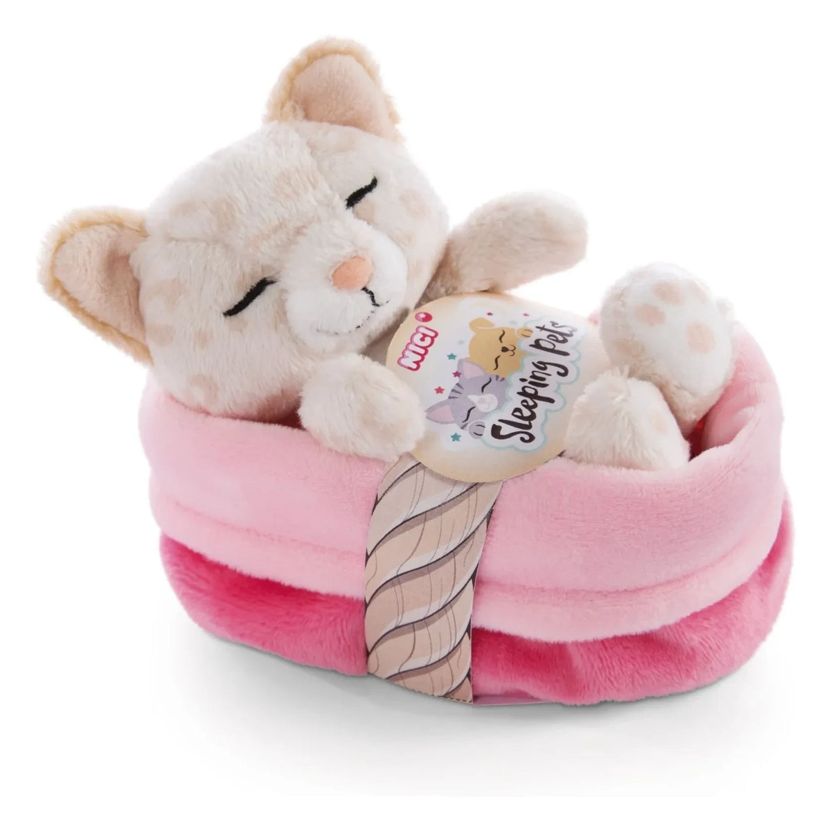Nici - Leopard Cat Plush - Sleeping Pets | Ecru