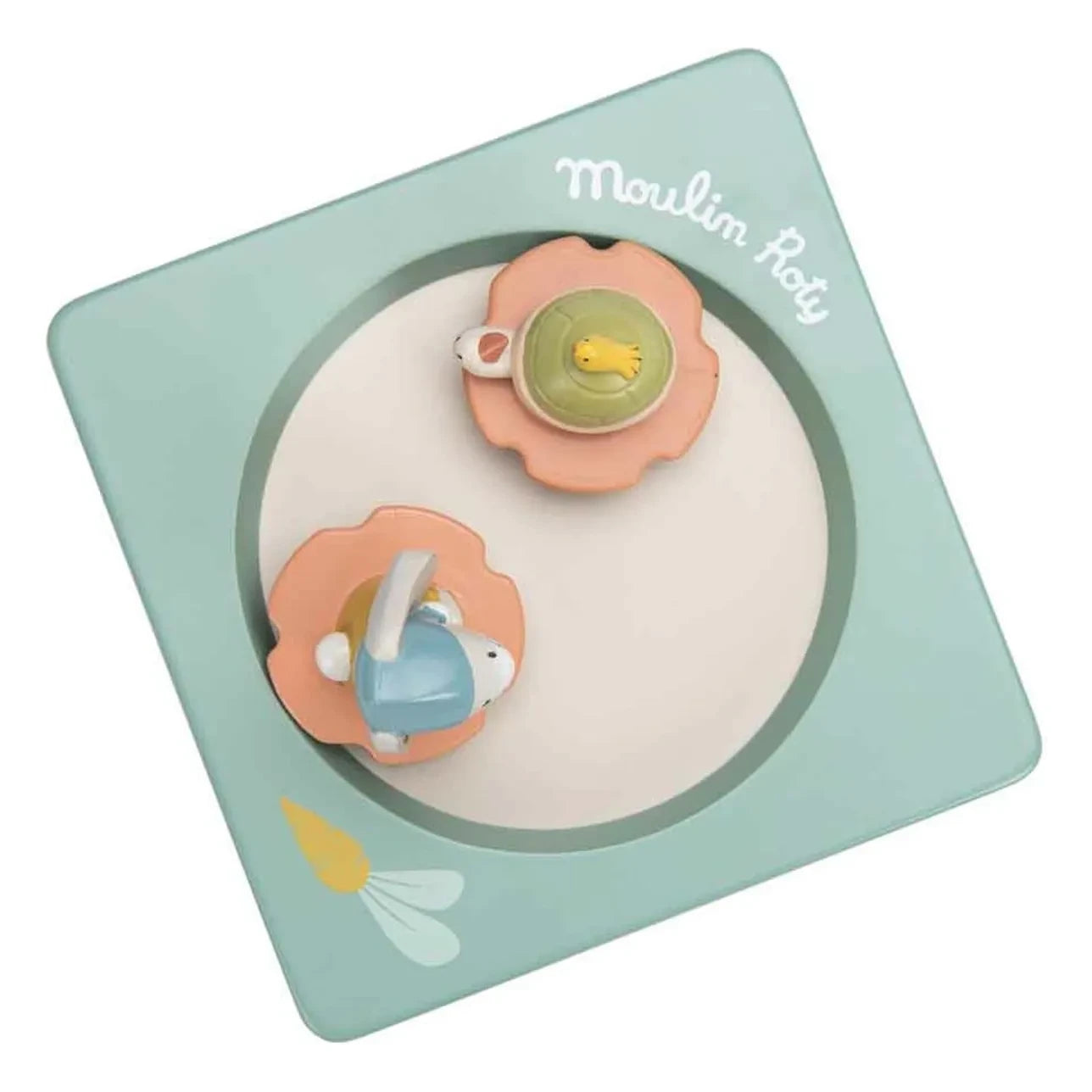 Moulin Roty - Trois Petits Lapins Music Box | Light Blue