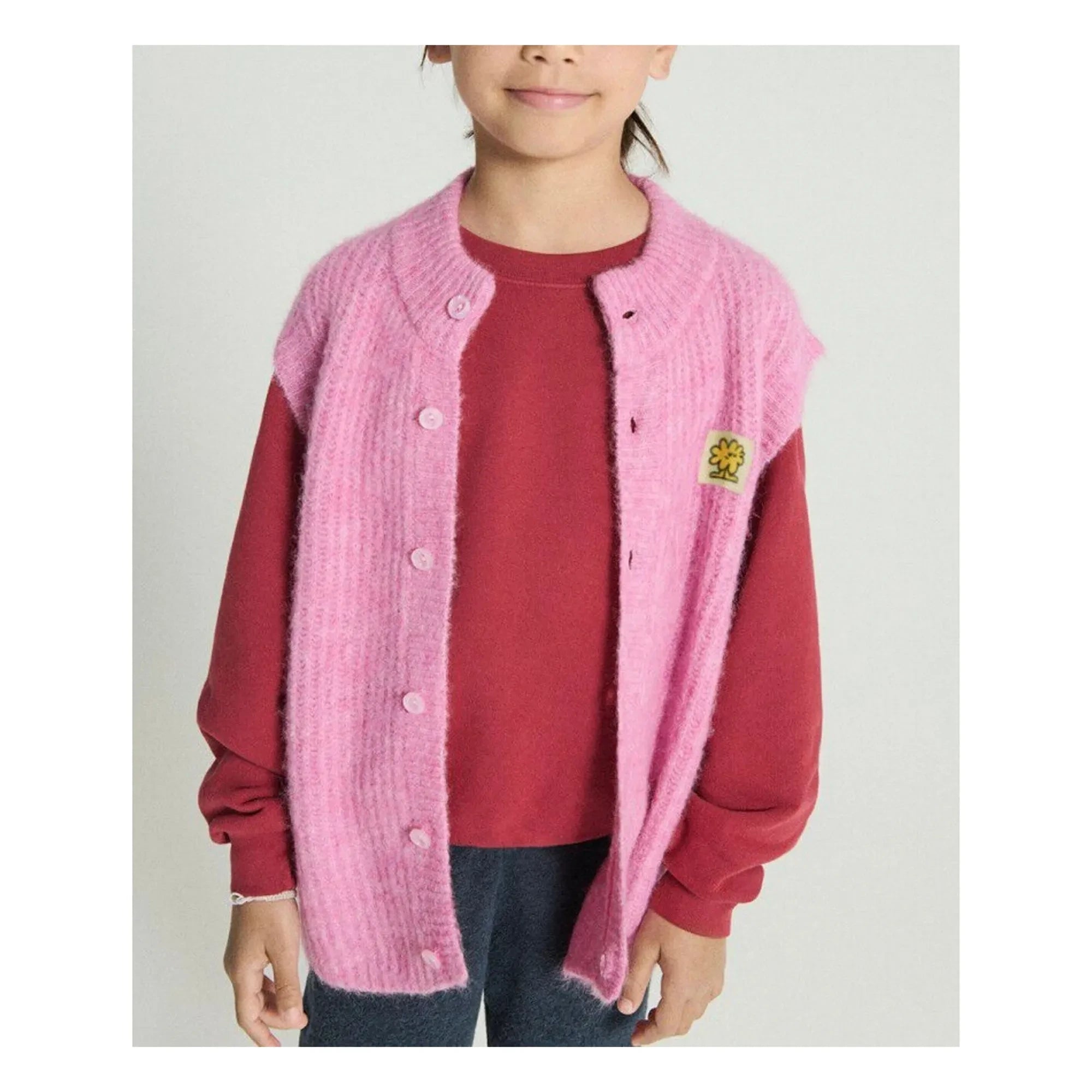 American Vintage - East Alpaca Sleeveless Vest | Pink