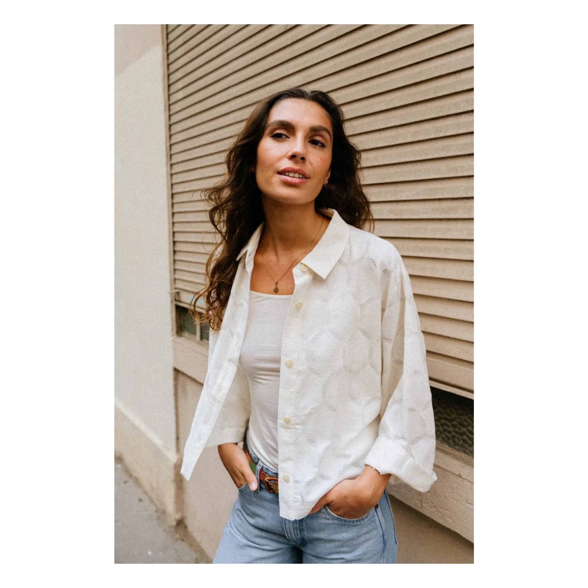 Sacrécoeur - Laelia Circle Shirt | Dirty White