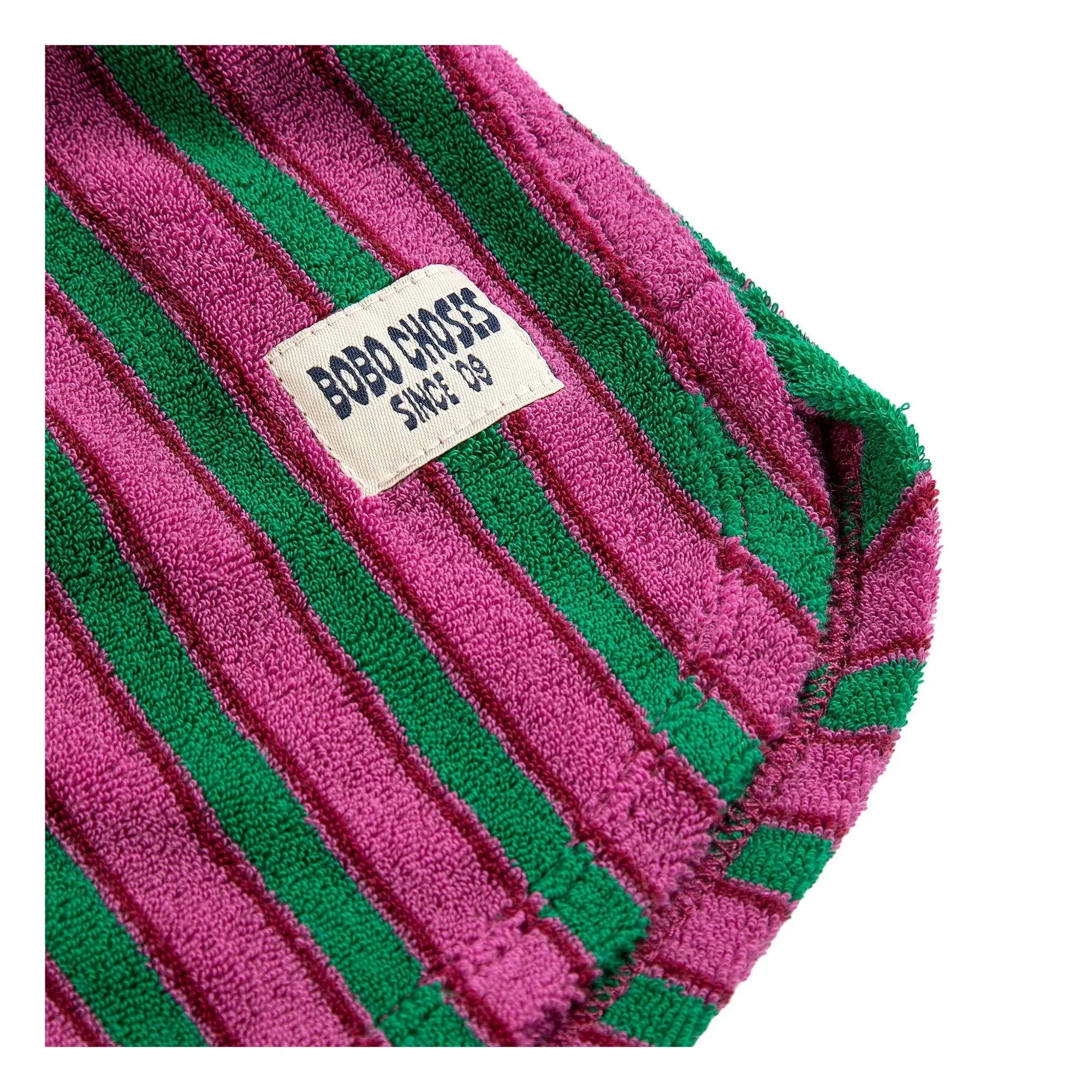 Bobo Choses - Striped Towel Shorts | Green