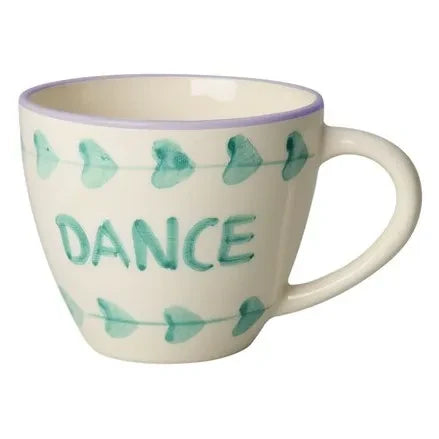 Rice - "Dance" Seramik Kupa | Soluk Yeşil
