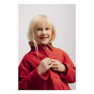 The New Society - Flint Organic Cotton Jacket | Red
