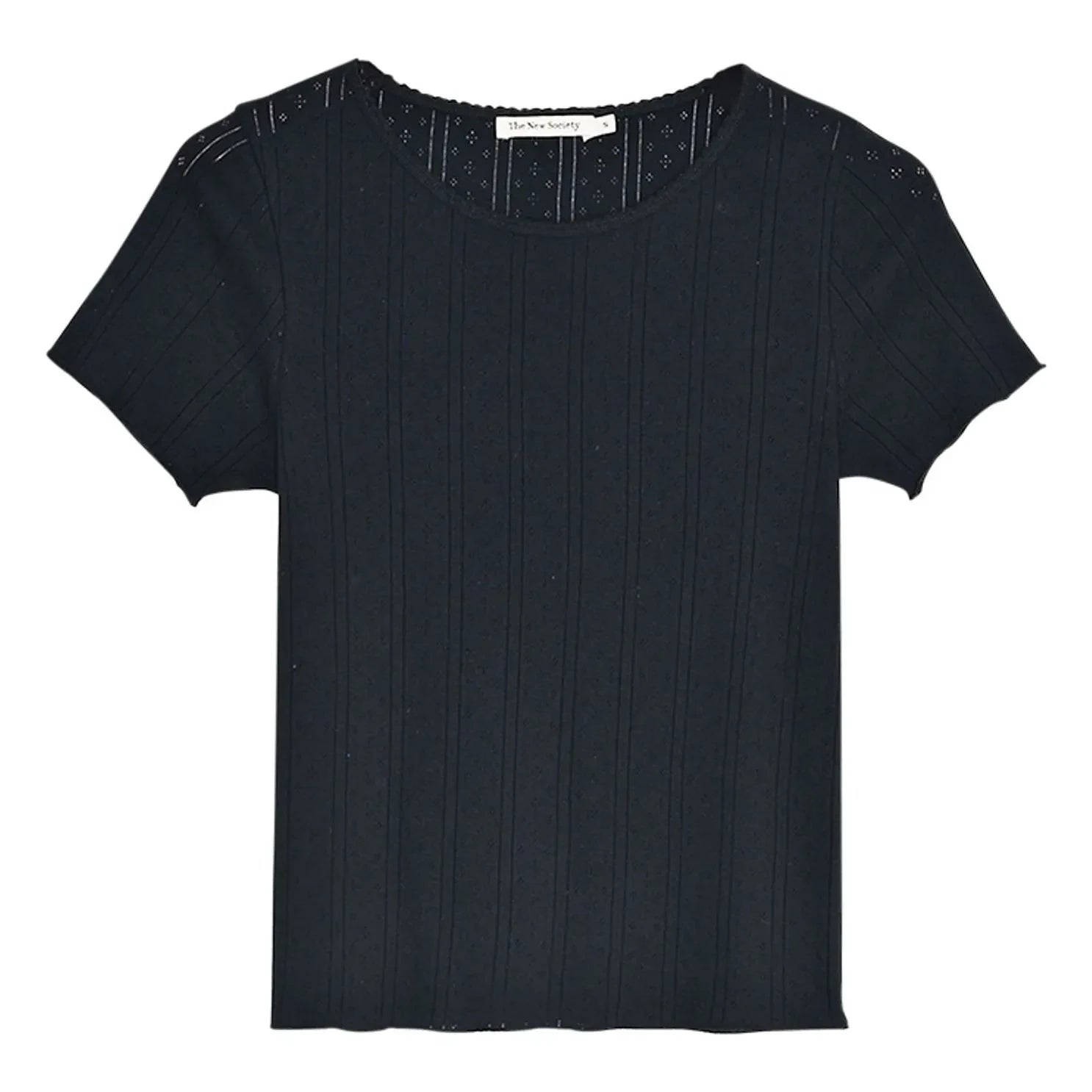 the new society - Romero Cotton T-Shirt | Black