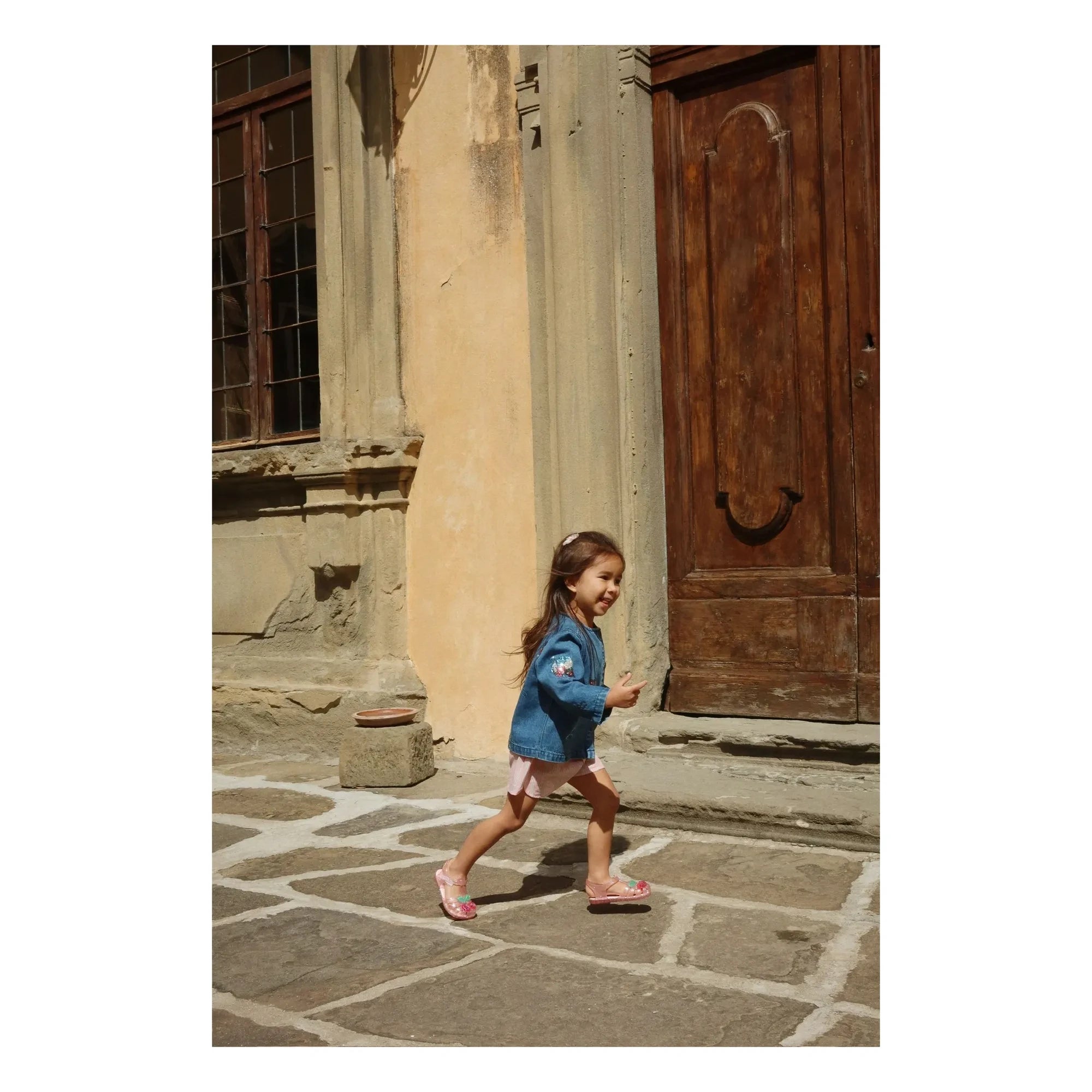 Konges Sløjd - Denim Sequin Ice Cream Motif Organic Cotton Jacket | Blue