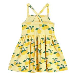 Tinycottons - Organic Cotton Orange Dress | Pale Yellow