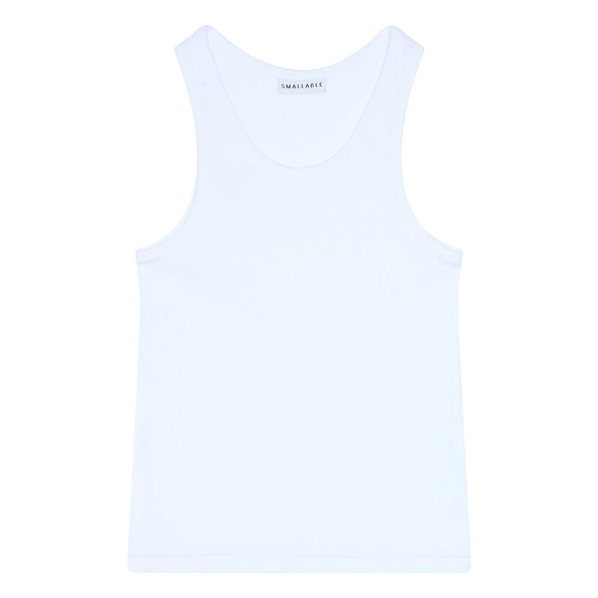 Smallable Woman - Ayla Organic Cotton Ribbed Tank Top | White