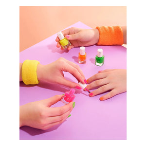 Inuwet - Water-based Mango Nail Polish for Kids - 5 ml | Neon Orange