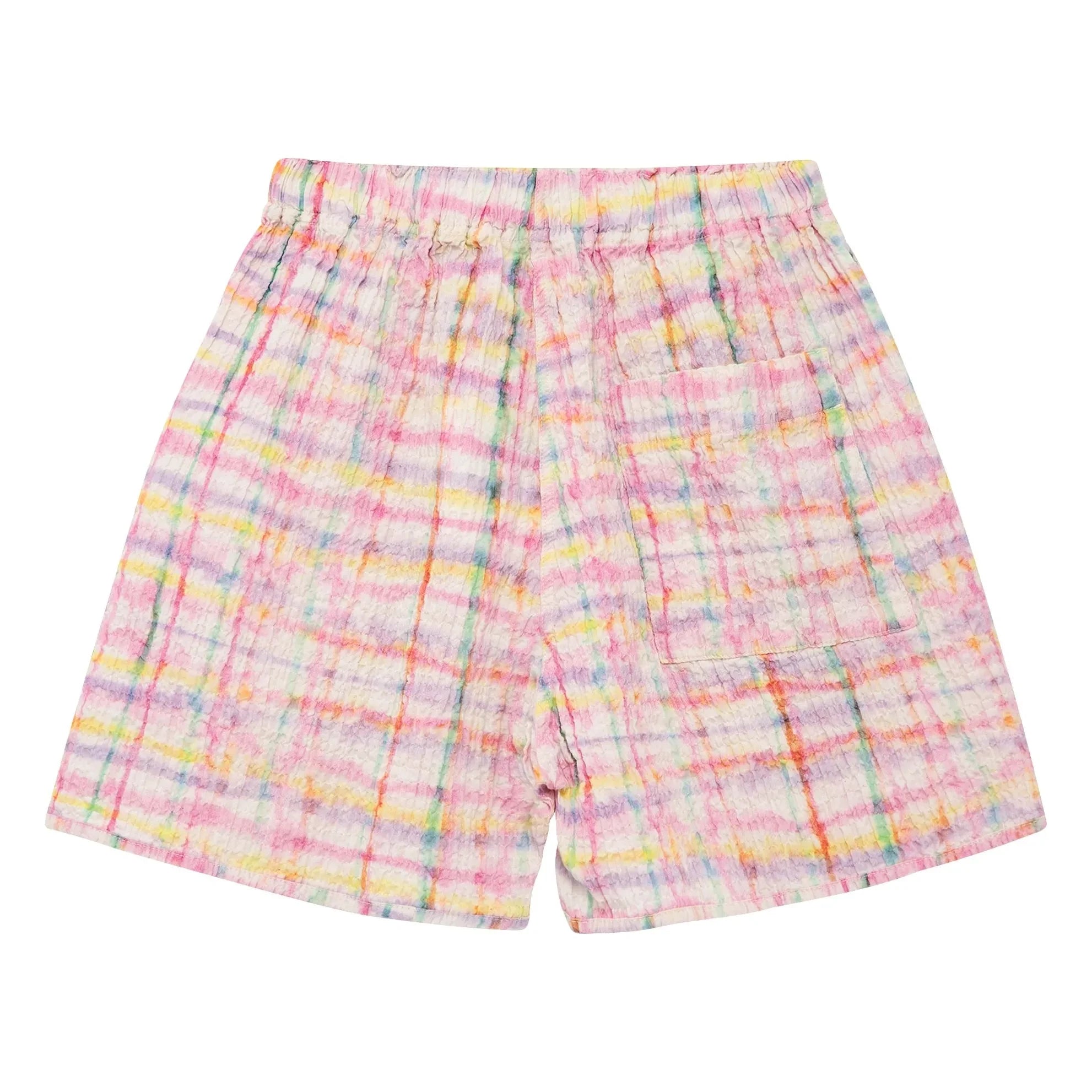 True Artist - Textured Checkered Shorts | Purple