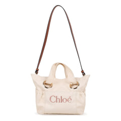 Chloé - Organic Cotton Logo Tote Bag | Chalk