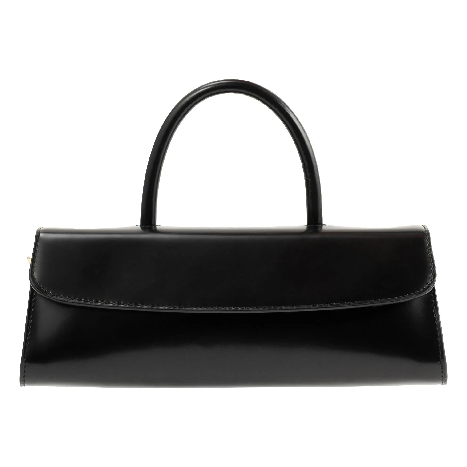 BY FAR - Mini Long Bag Semi-Gloss Leather | Black