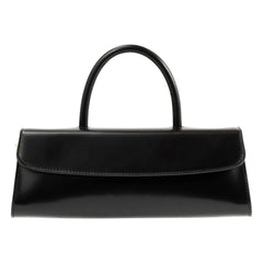 BY FAR - Mini Long Bag Semi-Gloss Leather | Black