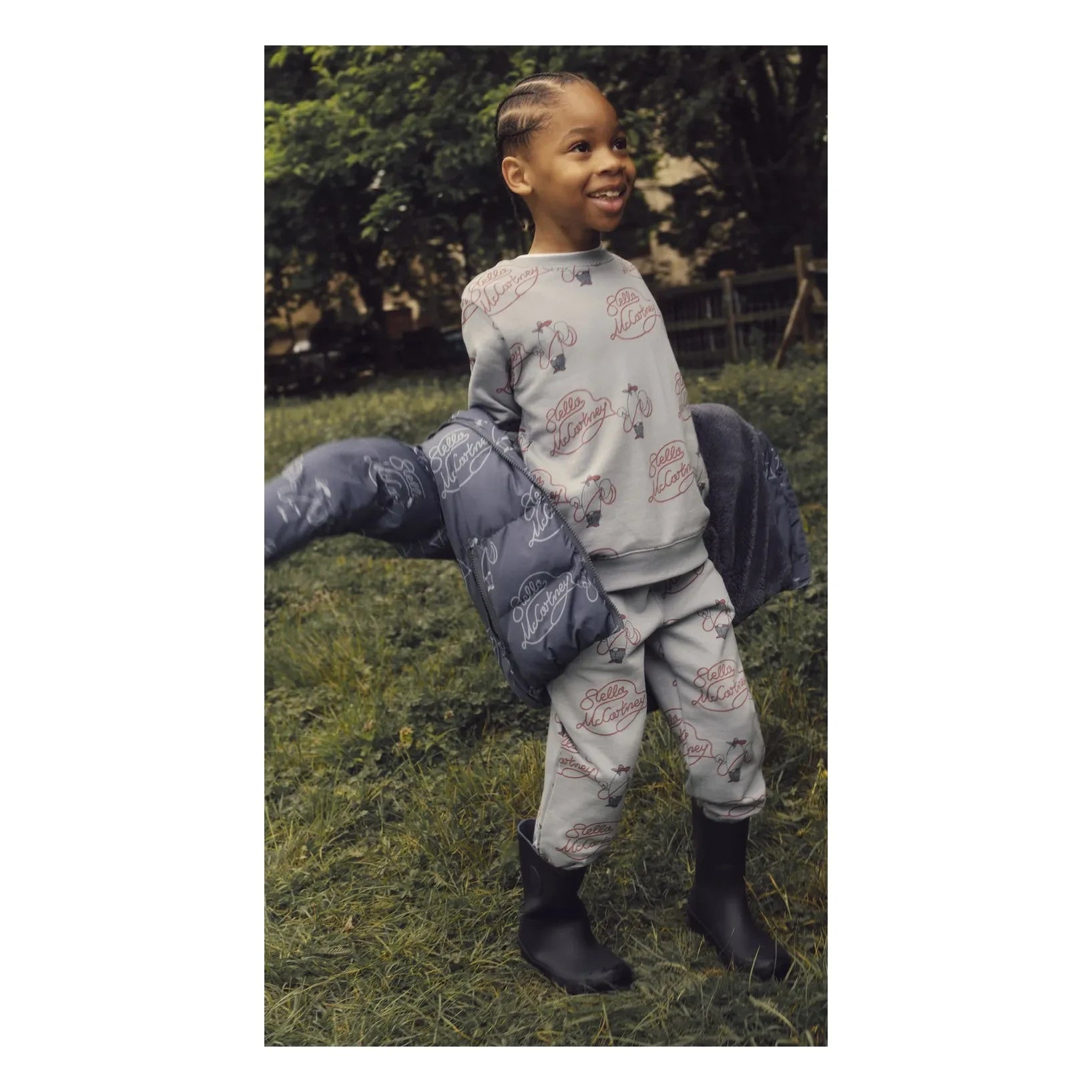 Stella McCartney Kids - Stella McCartney aşağı mont | Koyu Mavi