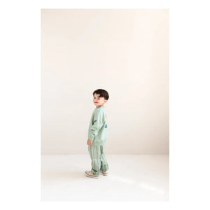 Jenest - Happy Bird Organic Cotton Sweatshirt | Almond Green