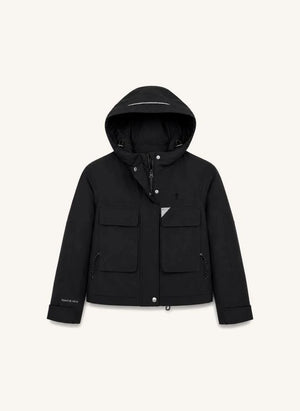 Töastie - Recycled Fiber Lined Waterproof Windbreaker | Black