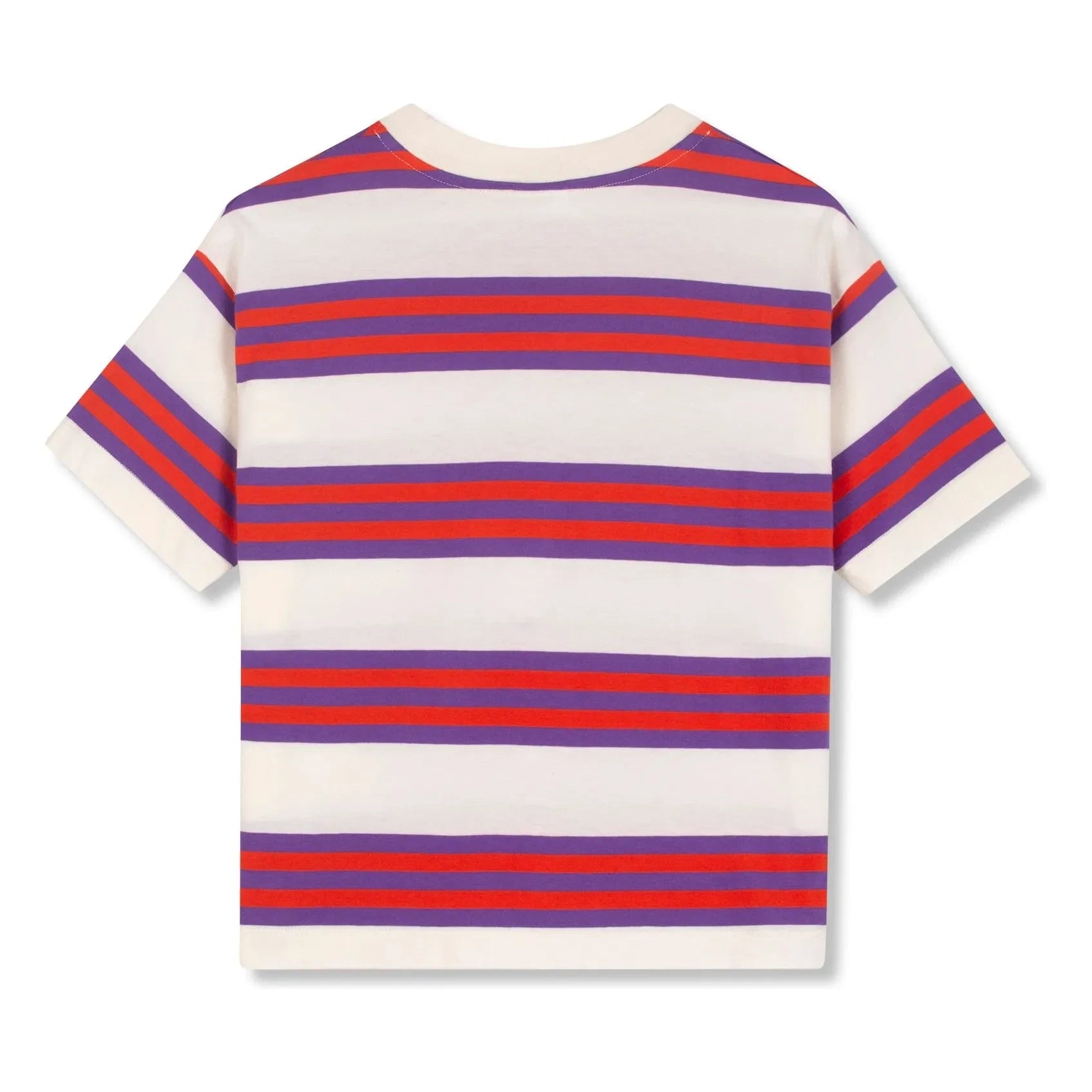 Wynken - Striped Organic Cotton T-Shirt | Purple