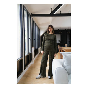 Paloma Collection - Andrea Seventies Maternity Pants | Khaki