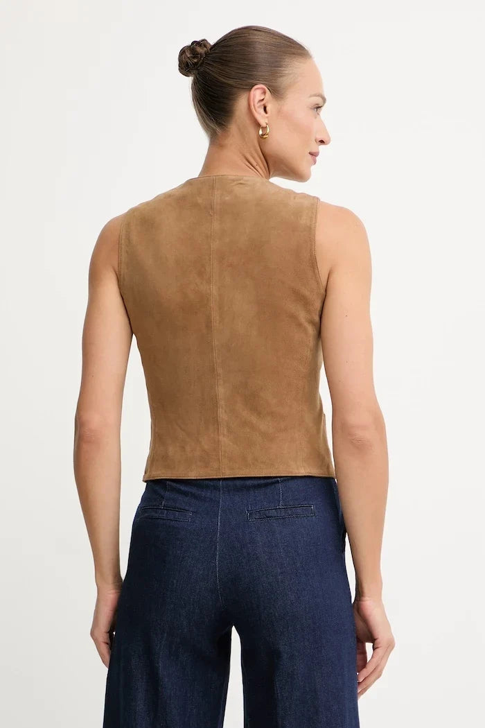 Weekend Max Mara Women's Suede Vest VETUSTA