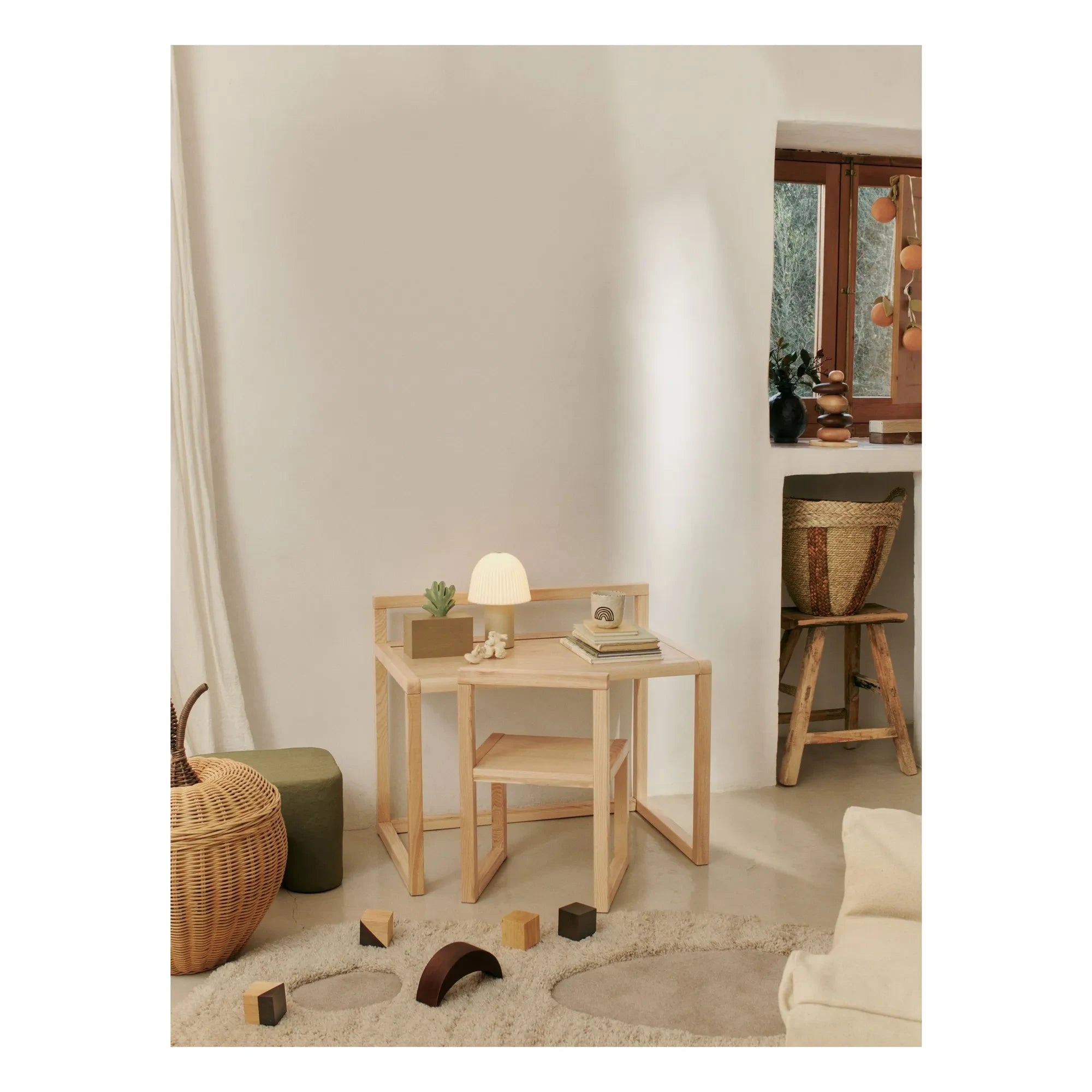 Ferm Living Kids - Kove püsküllü halı | Kum