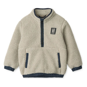 Liewood - Balou Geri Dönüştürülmüş Elyaf Sherpa Sweatshirt | Açık gri