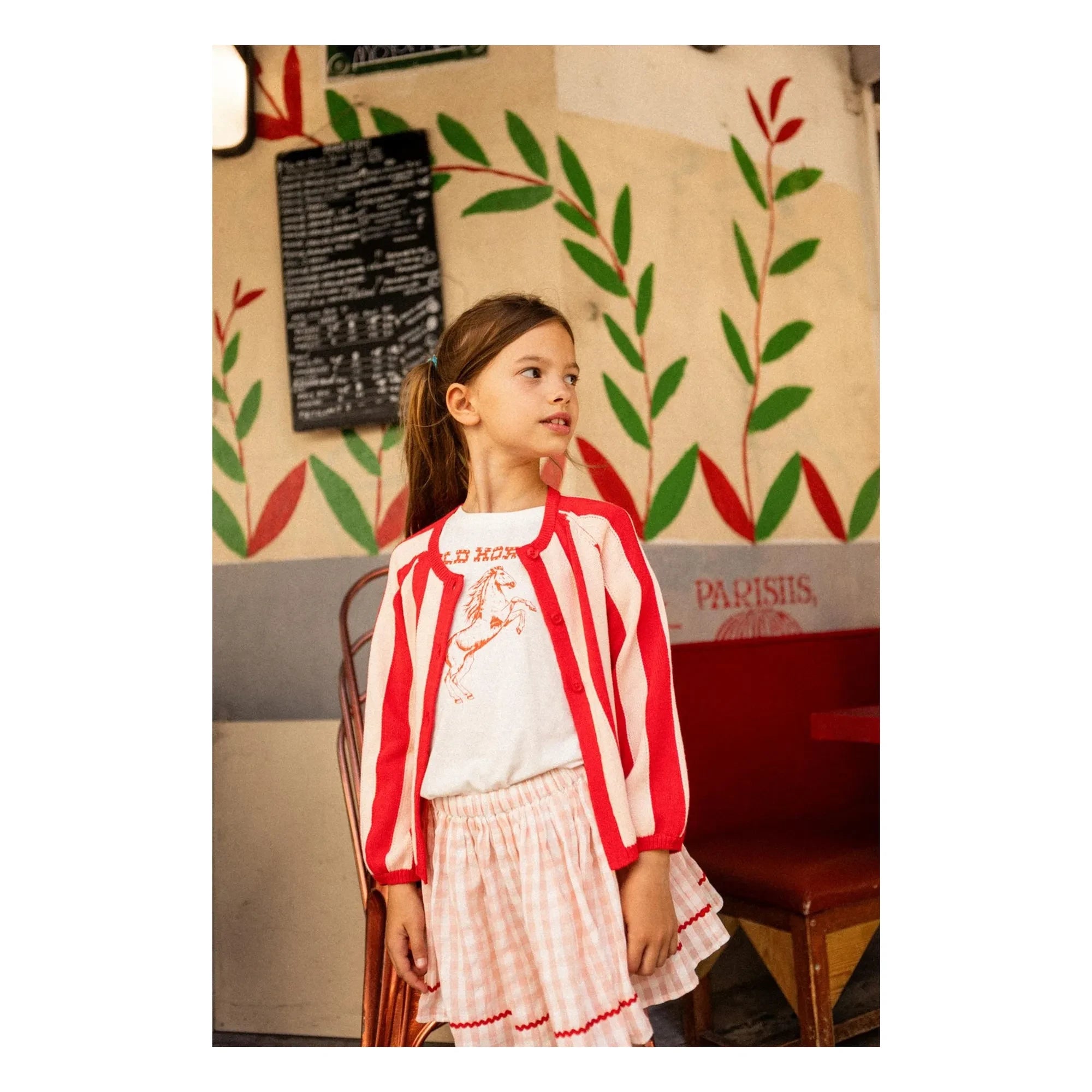 Louis Louise - Opéra Checked Skirt | Light Pink