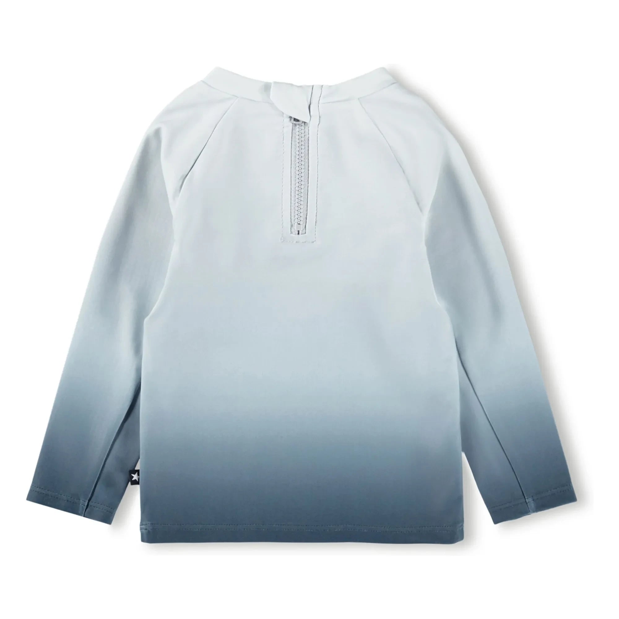 Molo - Nemo Palm Smile UV-Protected T-Shirt Made from Recycled Fibers | Gray Blue