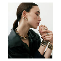 Sigal - Earcuff Eyelets | Gold