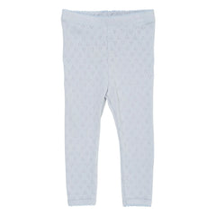 Copenhagen Colors - Pointelle Mold Heart Organic Cotton | Light Blue