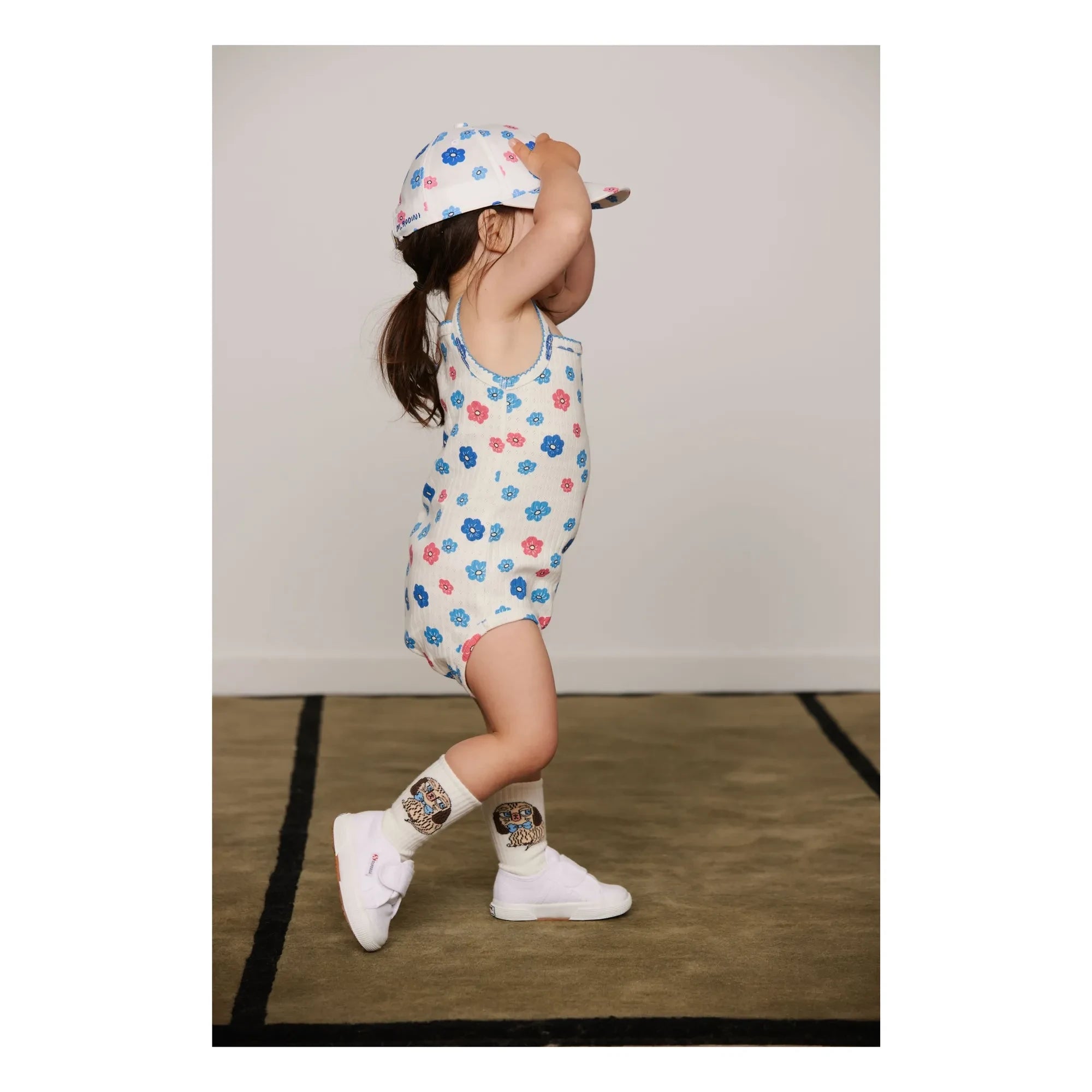 Mini Rodini - Organic Cotton Dog Socks | Ecru