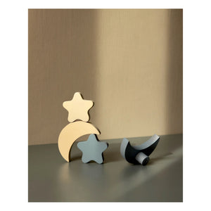 Nofred - Star and Moon Hooks - Set of 4 | Blue