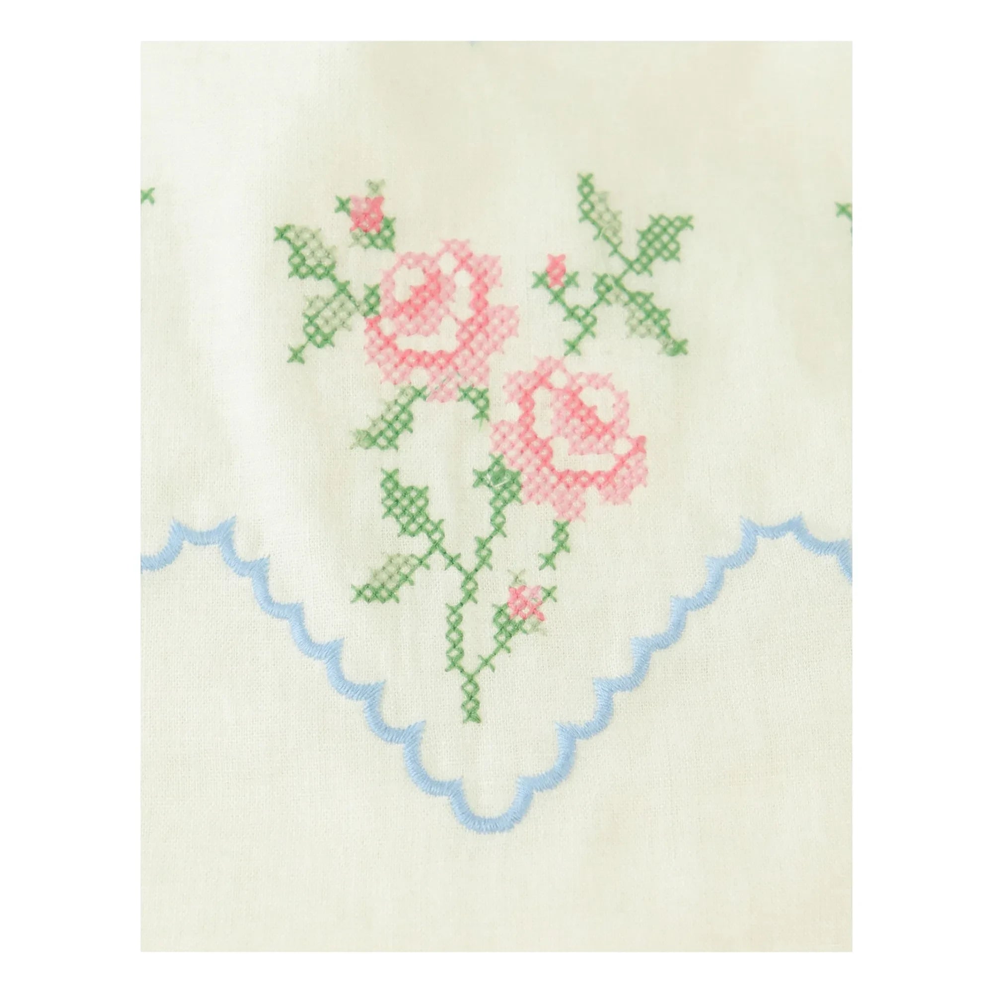 Gingersnaps - Jill Linen Embroidered Romper | Ecru