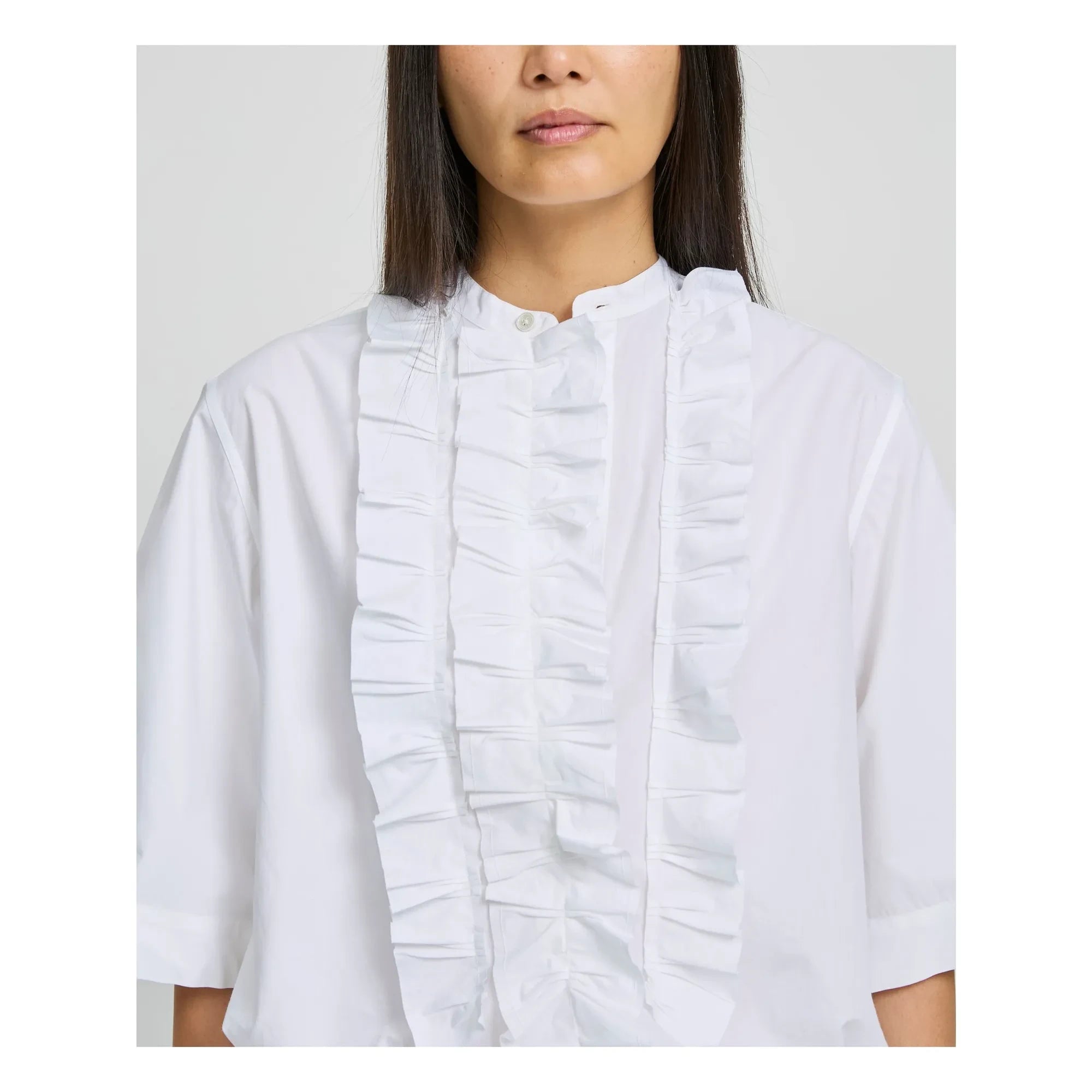 Laurence Bras - Blouse Magrita Short Cotton | White