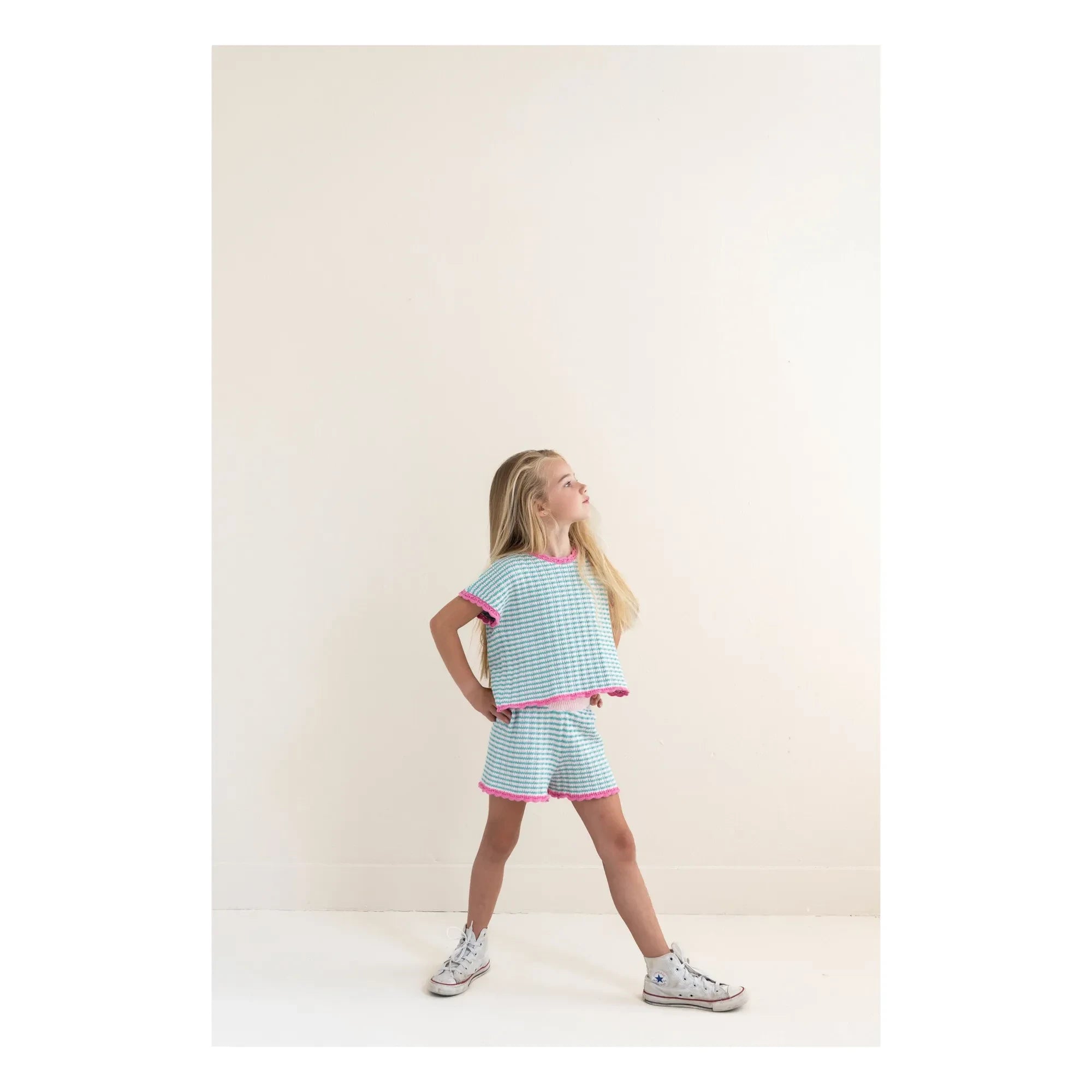 Jenest - Short Pointelle Lara Organic Cotton | Turquoise