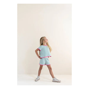 Jenest - Short Pointelle Lara Organic Cotton | Turquoise