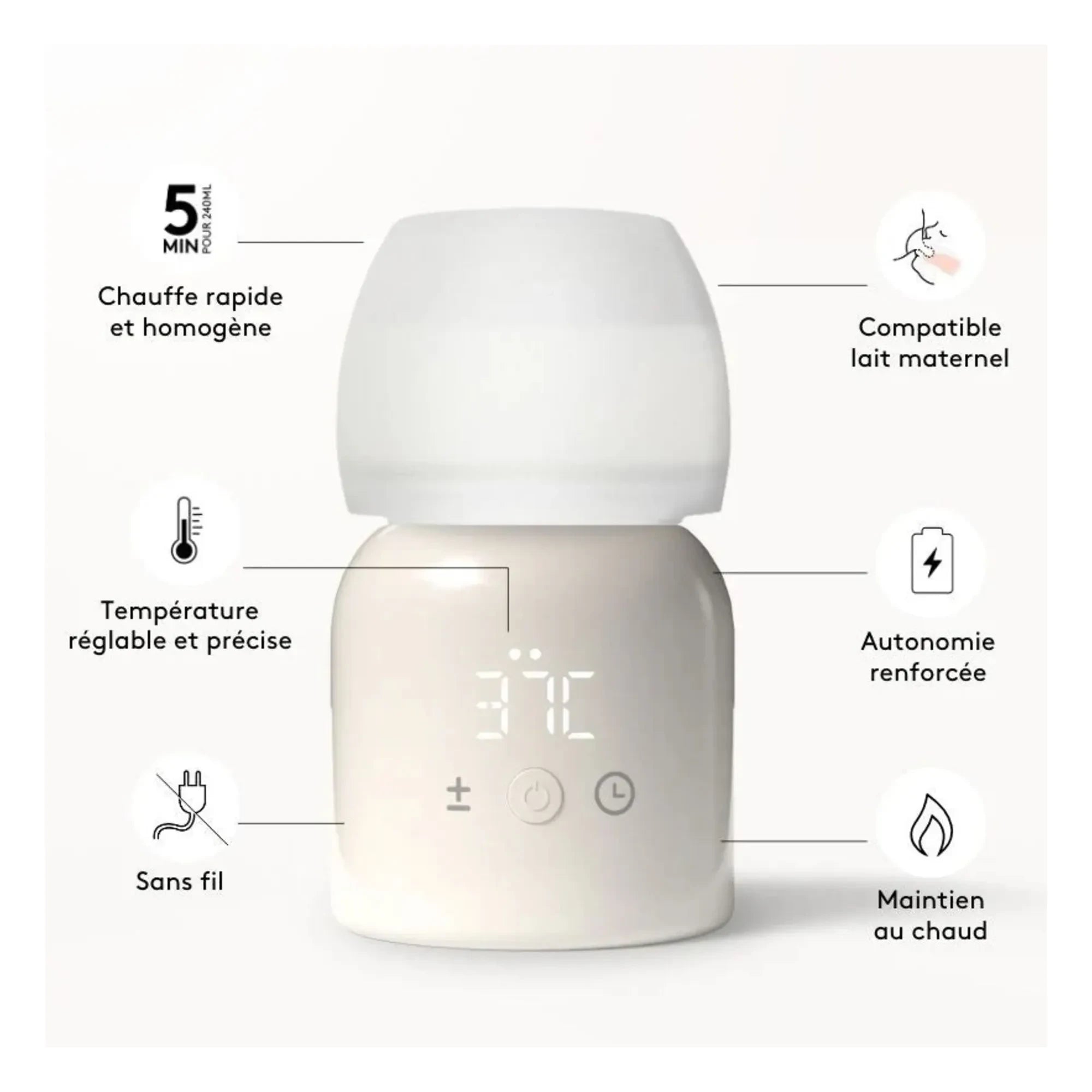 Elhée - Toogo 2.0 Nomad Bottle Warmer | Sand Color