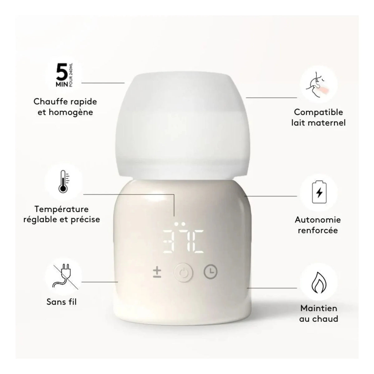 Elhée - Toogo 2.0 Nomad Bottle Warmer | Sand Color