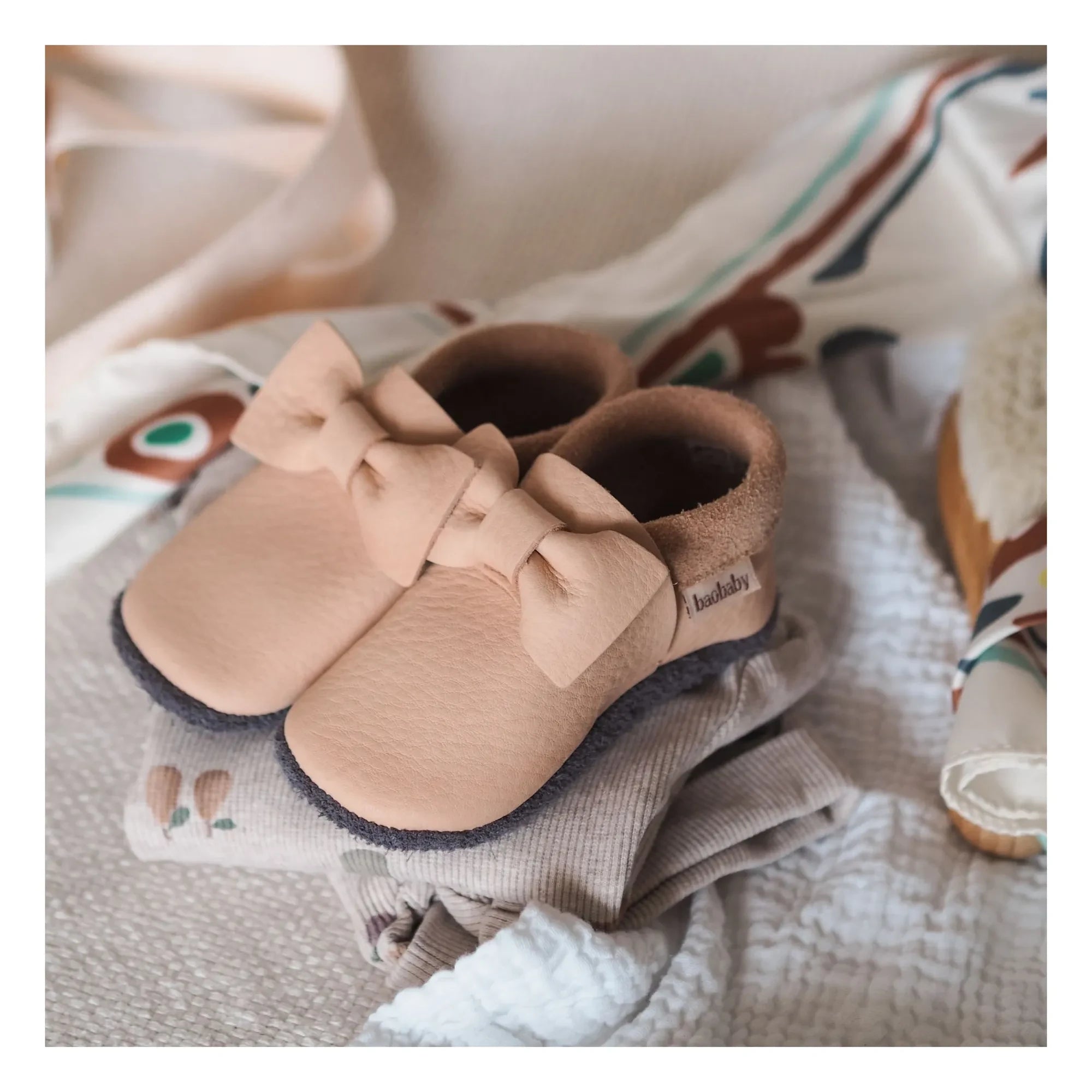 Baobaby - Knotted Sandals | Beige Pink