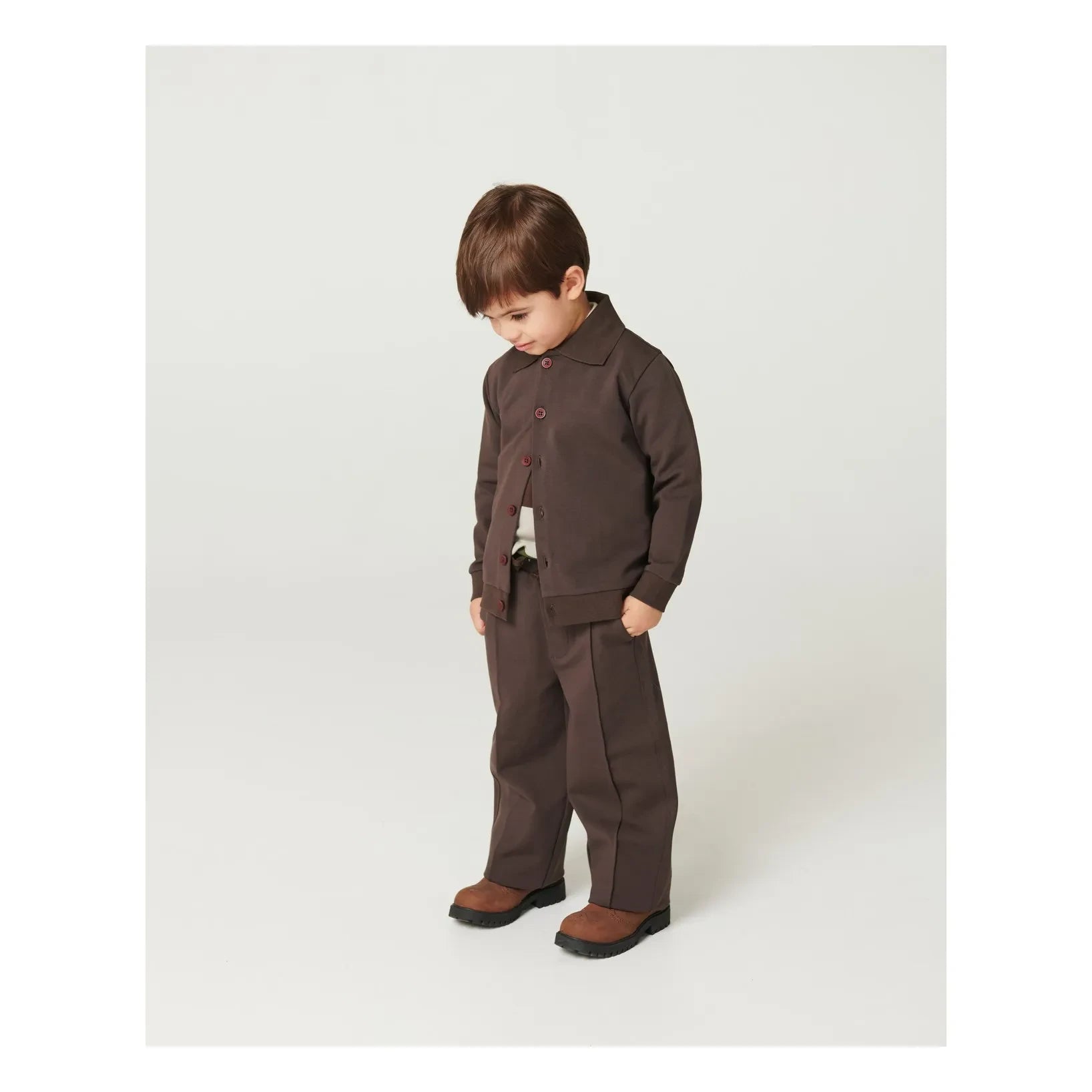 Copenhagen Colors - Organic Cotton Stretch Pants | Dark Brown