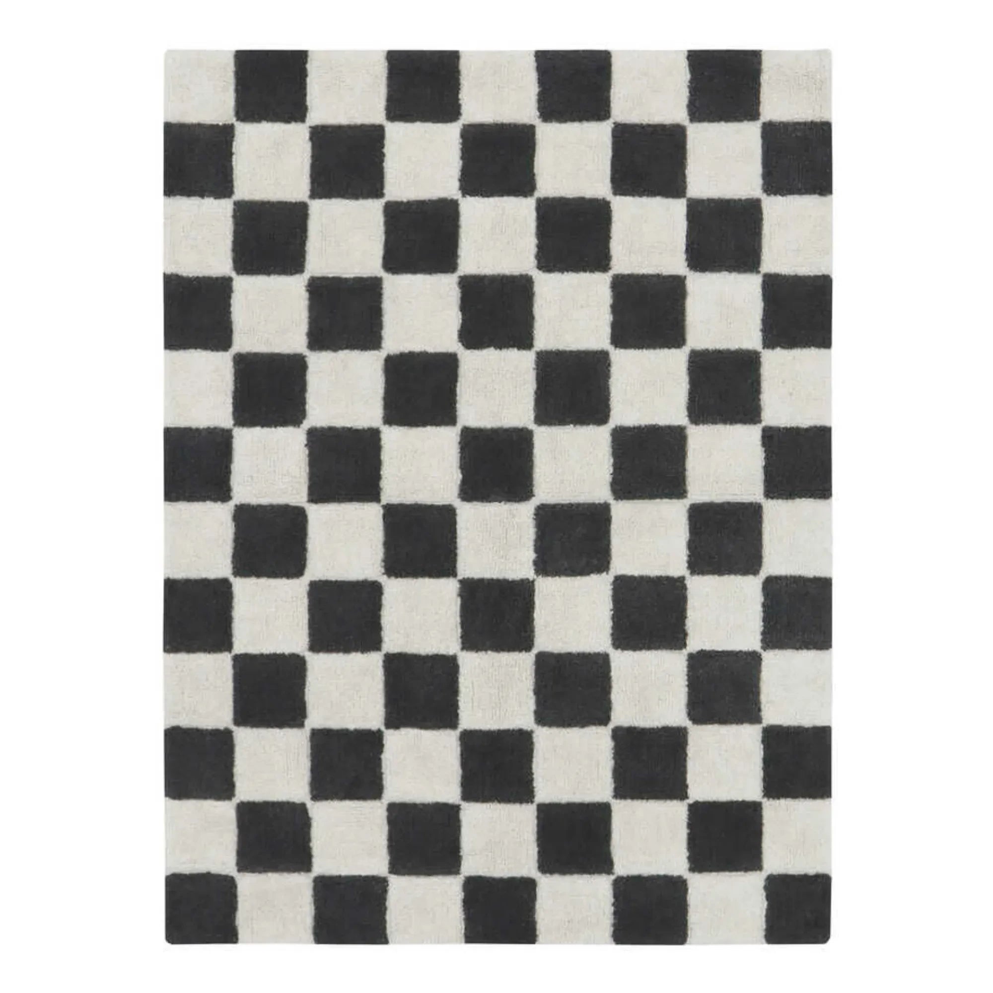 Lorena Canals - Checkered Rug | Dark Gray