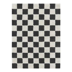 Lorena Canals - Checkered Rug | Dark Gray