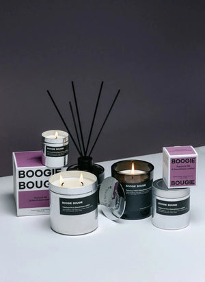 Boogie Bougie - FM Patchouli &amp; Leather Nightclub Scented Candle - 250 g
