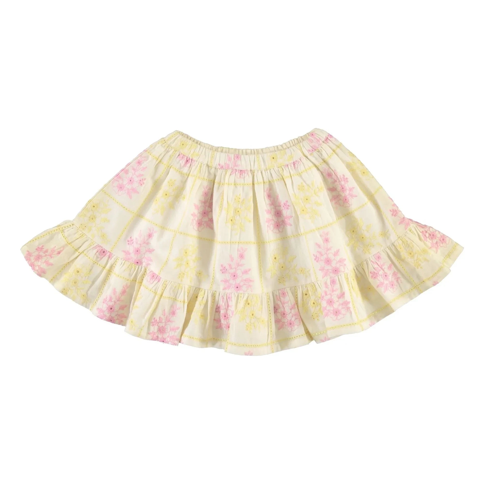 Bebe Organic - Alba Embroidered Skirt | Yellow