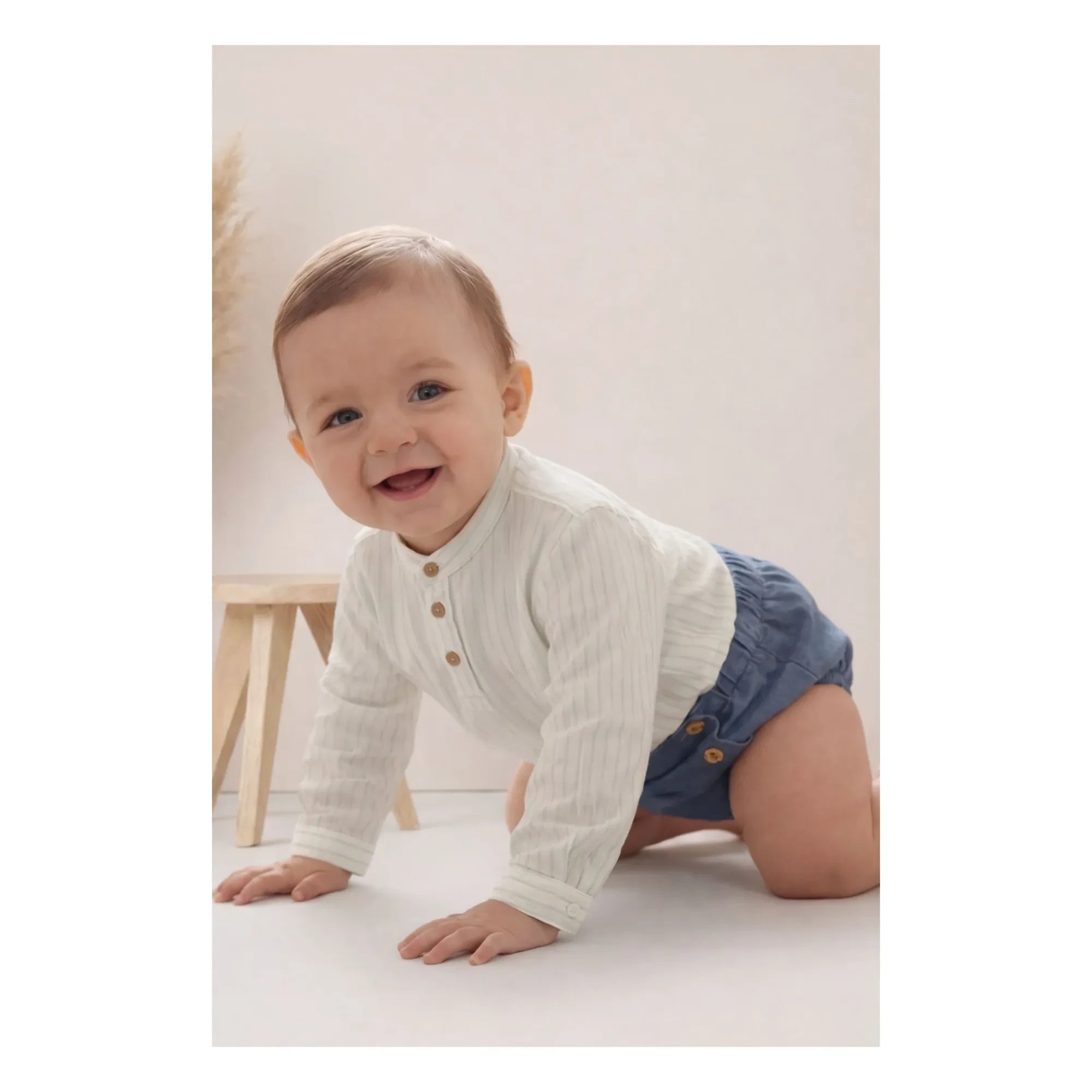 Lililotte - Côme Striped Organic Cotton Shirt | Mint Green