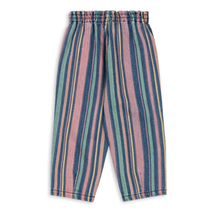 Konges Sløjd - Striped Organic Cotton Magot Trousers | Blue