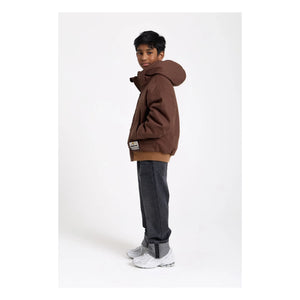 Hundred Pieces - Matt Hooded Jacket | Brown
