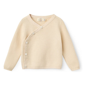 Copenhagen Colors - Organic Cotton Cache-Coeur Cardigan | Cream